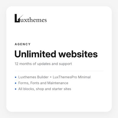 Luxthemes Builder – Agency