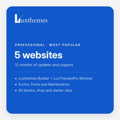 Luxthemes Builder – Professional