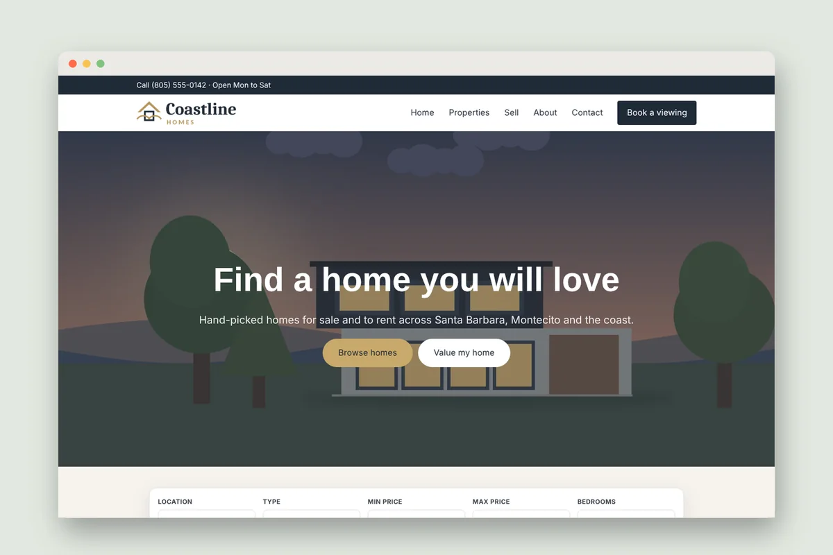 Real Estate starter site