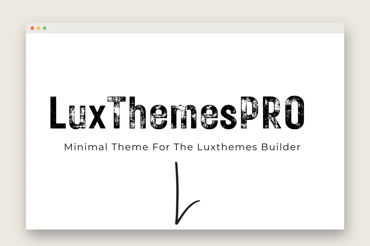 The LuxThemesPro Minimal theme